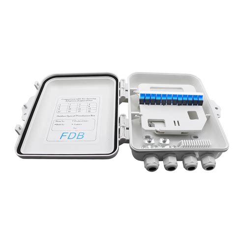 12 core fiber junction box|12 Core FTTH Fiber Optic Distribution Box .